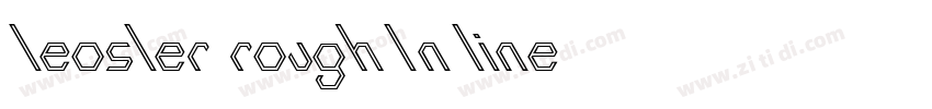 leosler roughlnline字体转换